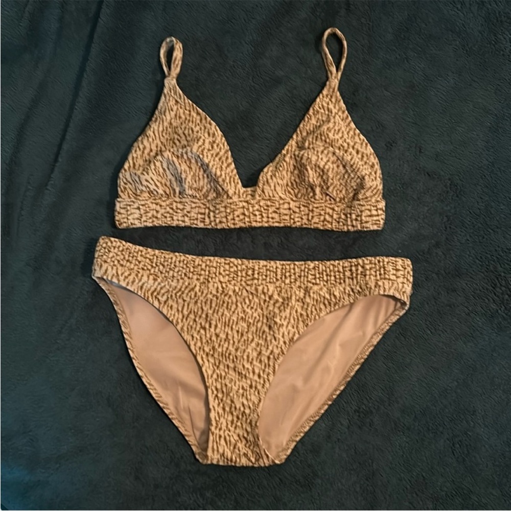 Aerie Jacquard Scrunchie Bikini🤎